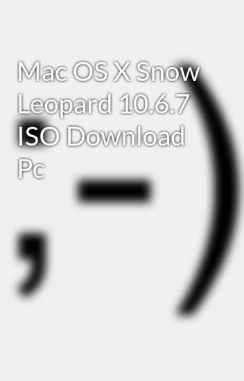 mac os x snow leopard download iso
